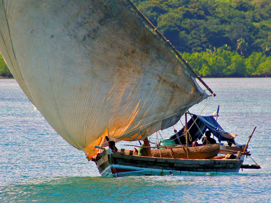 Madagascar, bateau traditionnel