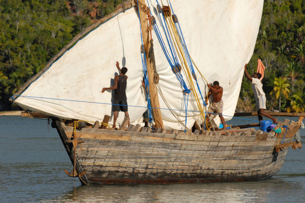 Madagascar, bateau traditionnel